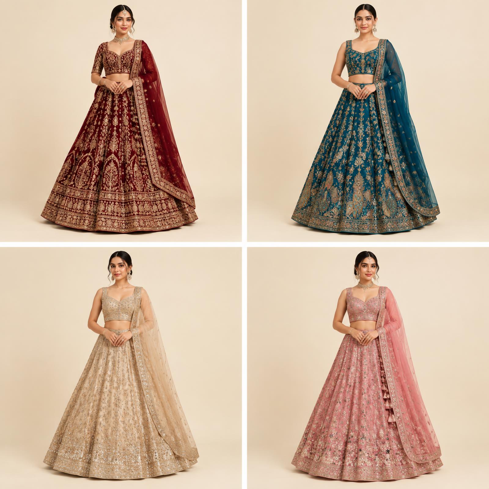 Maroon Bridal Lehenga